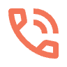 Phone in talk Icon | Orange Phone in talk Icon | Orange